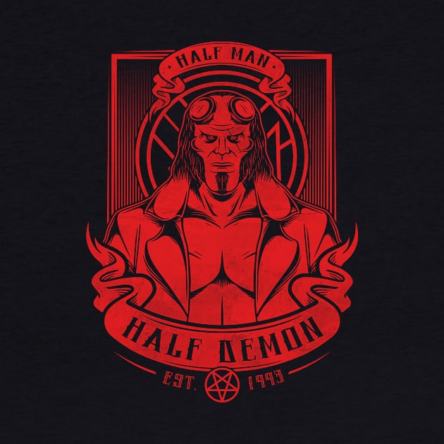 Half Man Half Demon by Alundrart